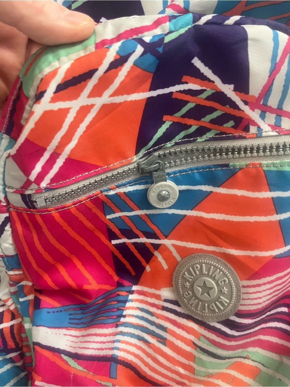 Kipling Seoul Multicolor Large Backpack - Picture 3 of 9